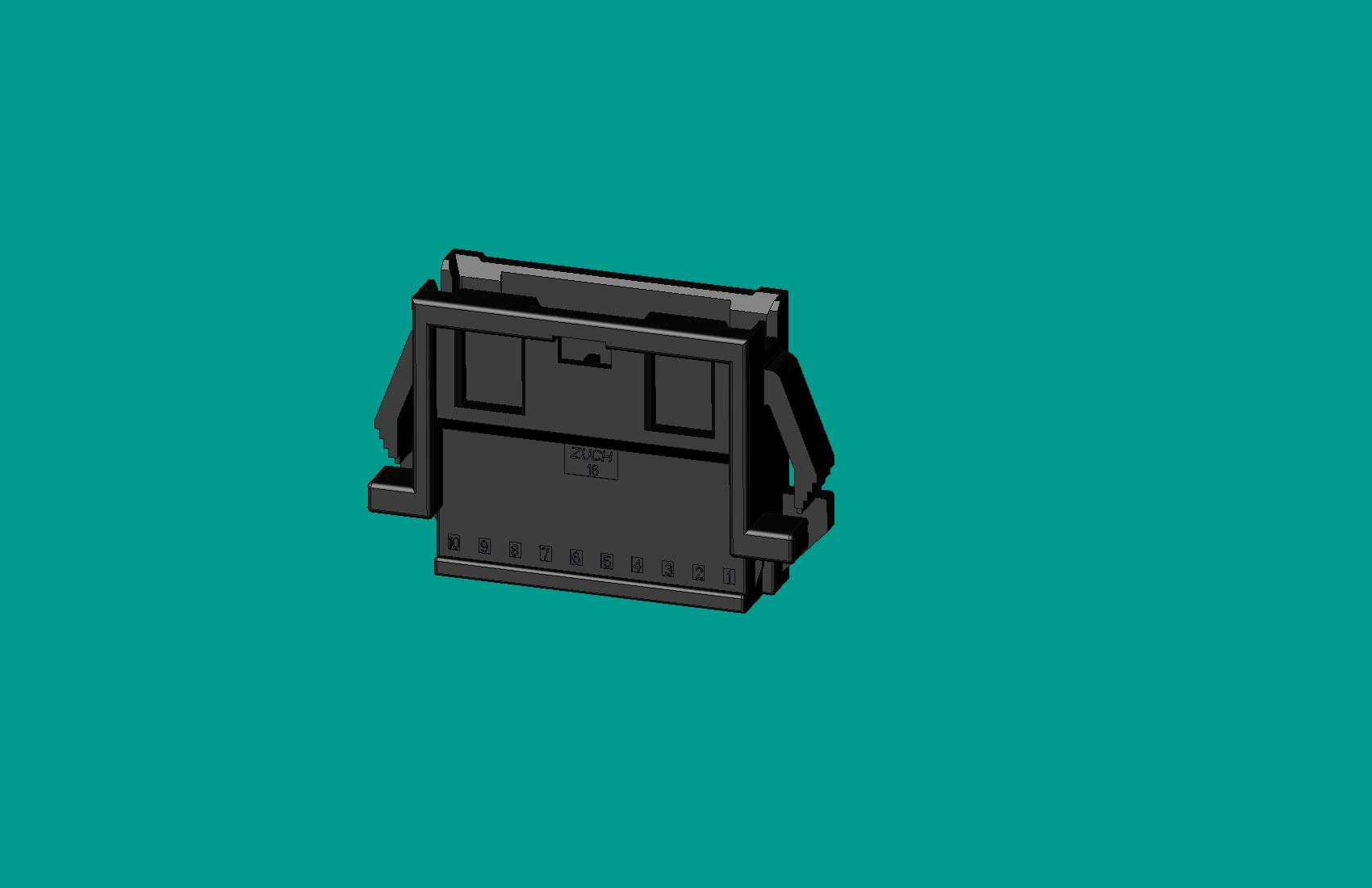 2.0間距，PNIRR-10V-S(帶鎖定面板)黑色