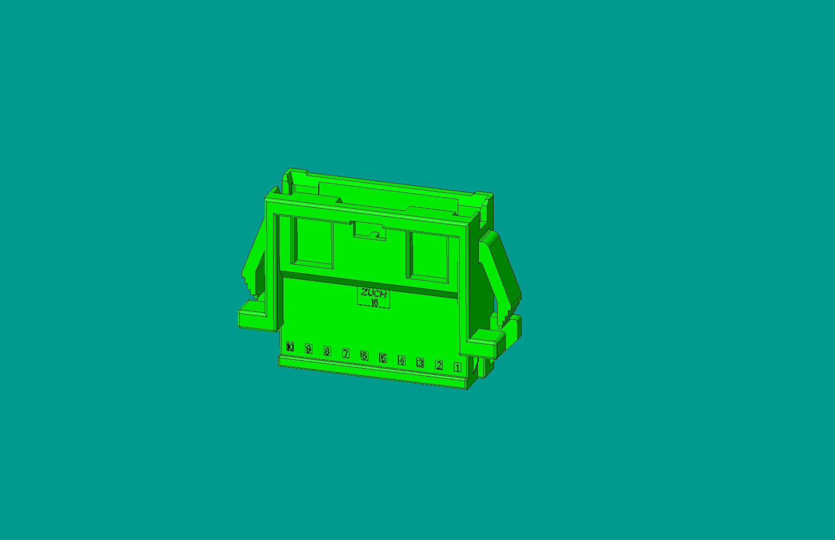 2.0間距，PNIRR-10V-S(帶鎖定面板)綠色